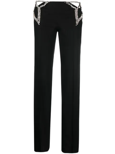 Stella McCartney cut-out detail straight-leg trousers