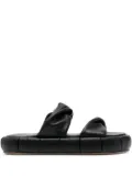 Themoirè Air platform sandals - Black