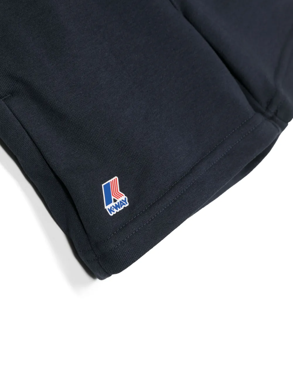 K-way Logo-patch Drawstring Shorts In Blue