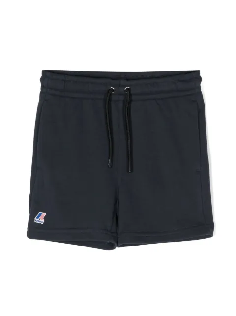 K Way Kids logo-patch drawstring shorts