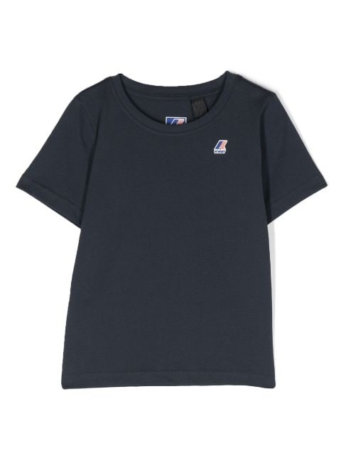 K Way Kids logo-patch cotton T-shirt