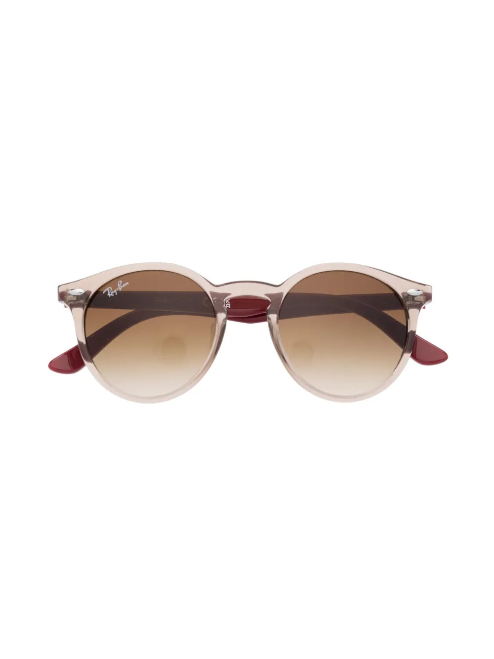 Ray-ban Junior Kids' Two-tone Pantos-frame Sunglasses In Brown