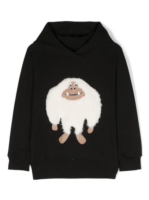 WAUW CAPOW by BANGBANG patch-detail stretch organic-cotton hoodie