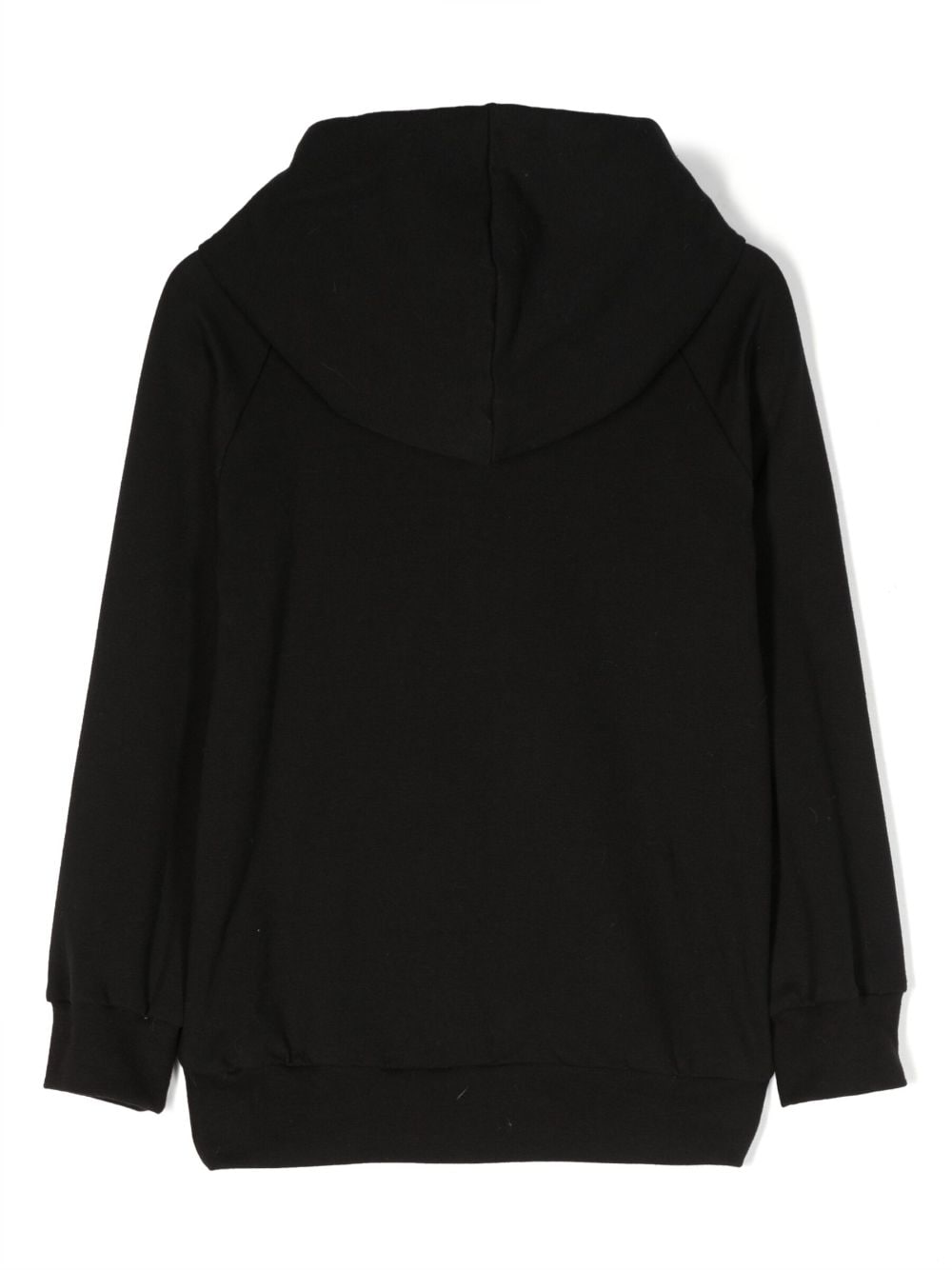 Shop Wauw Capow By Bangbang Patch-detail Stretch Organic-cotton Hoodie In Black