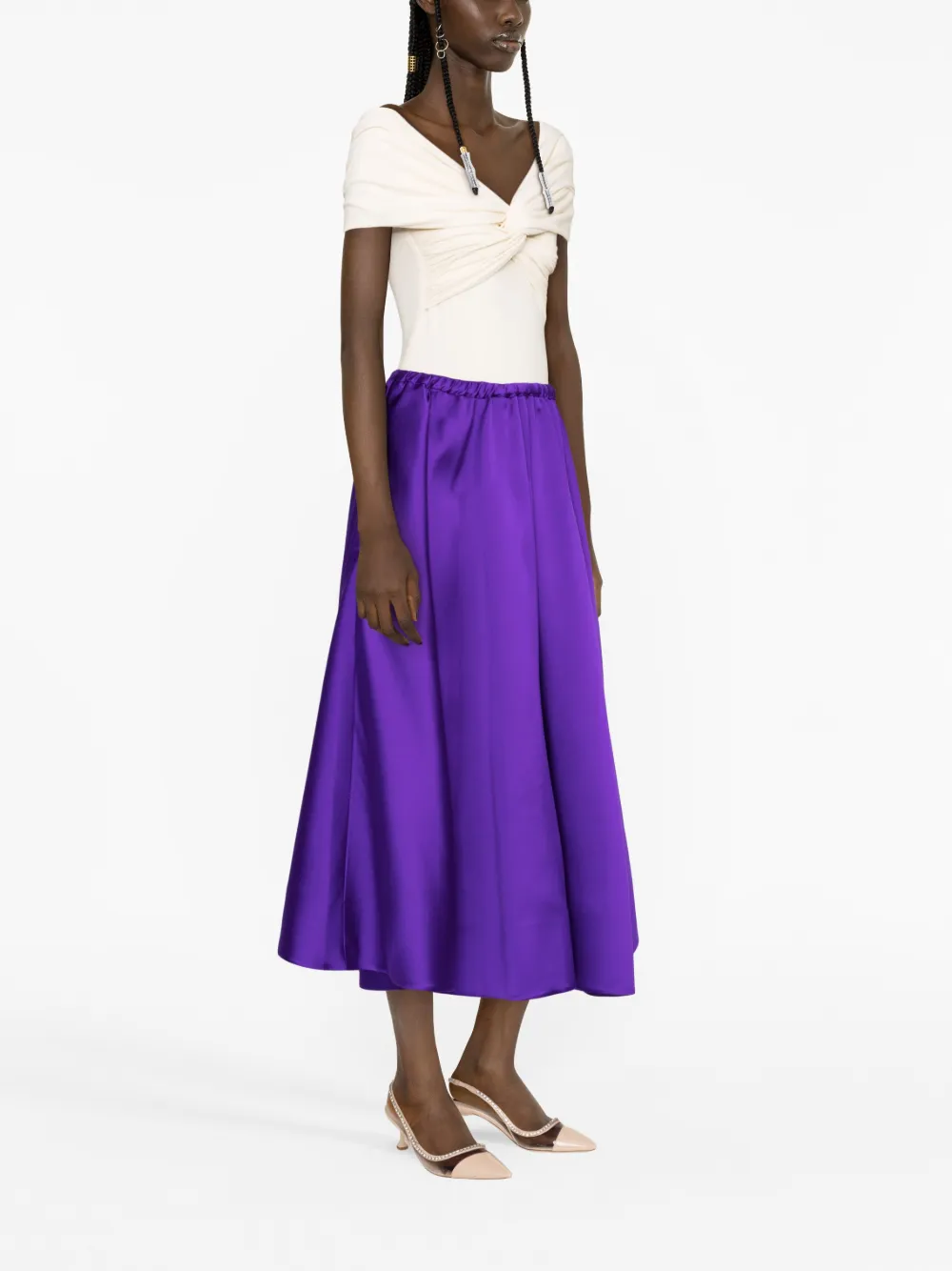 Valentino on sale silk skirt