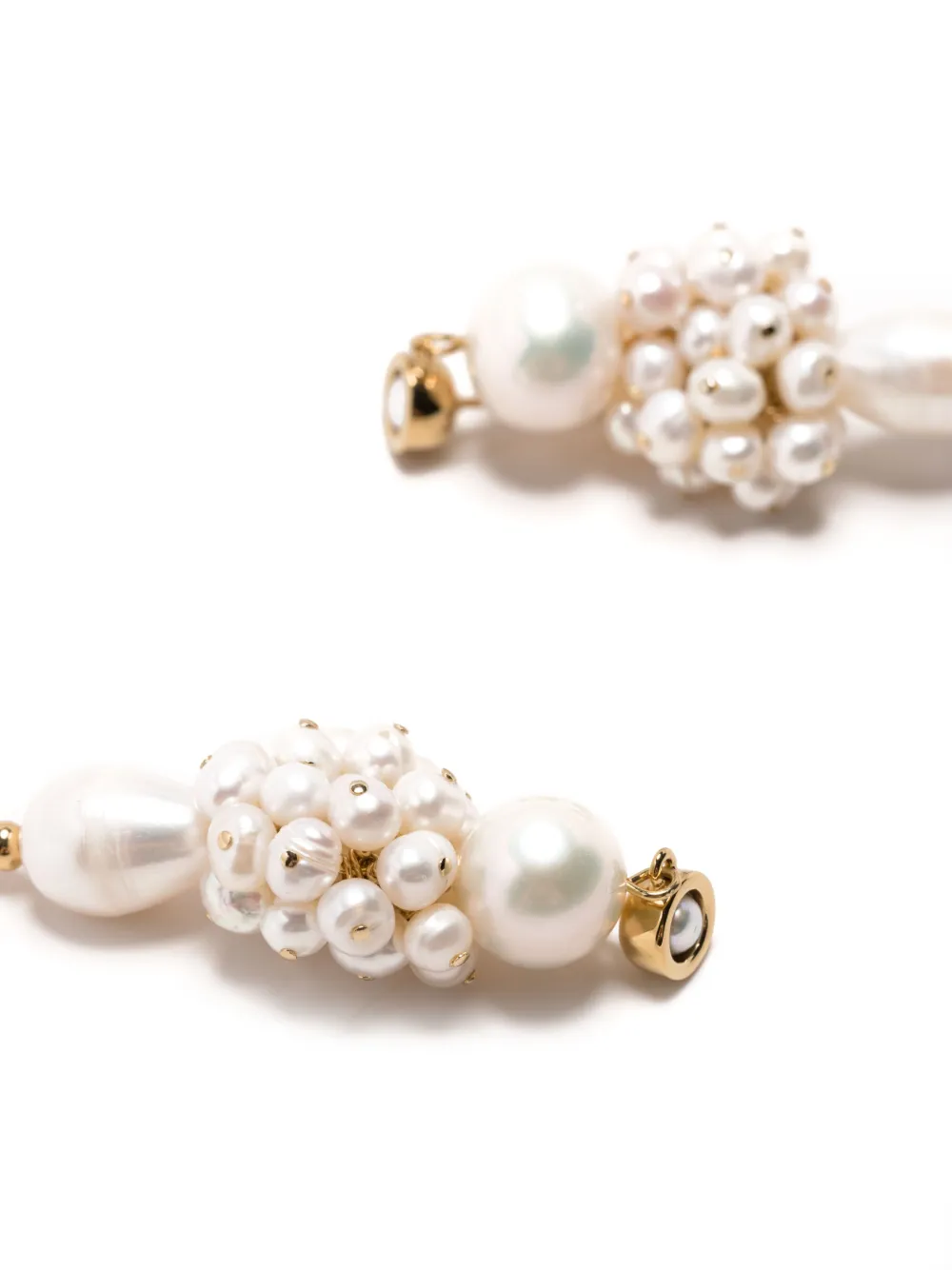 éliou Demi pearl-embellished earrings - Wit