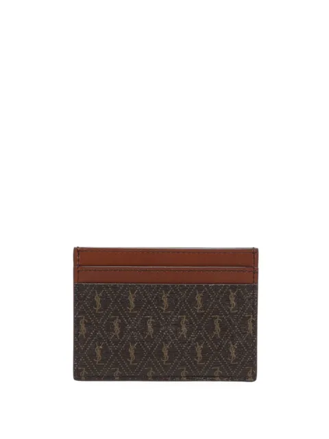 Saint Laurent porte-cartes à imprimé monogrammé