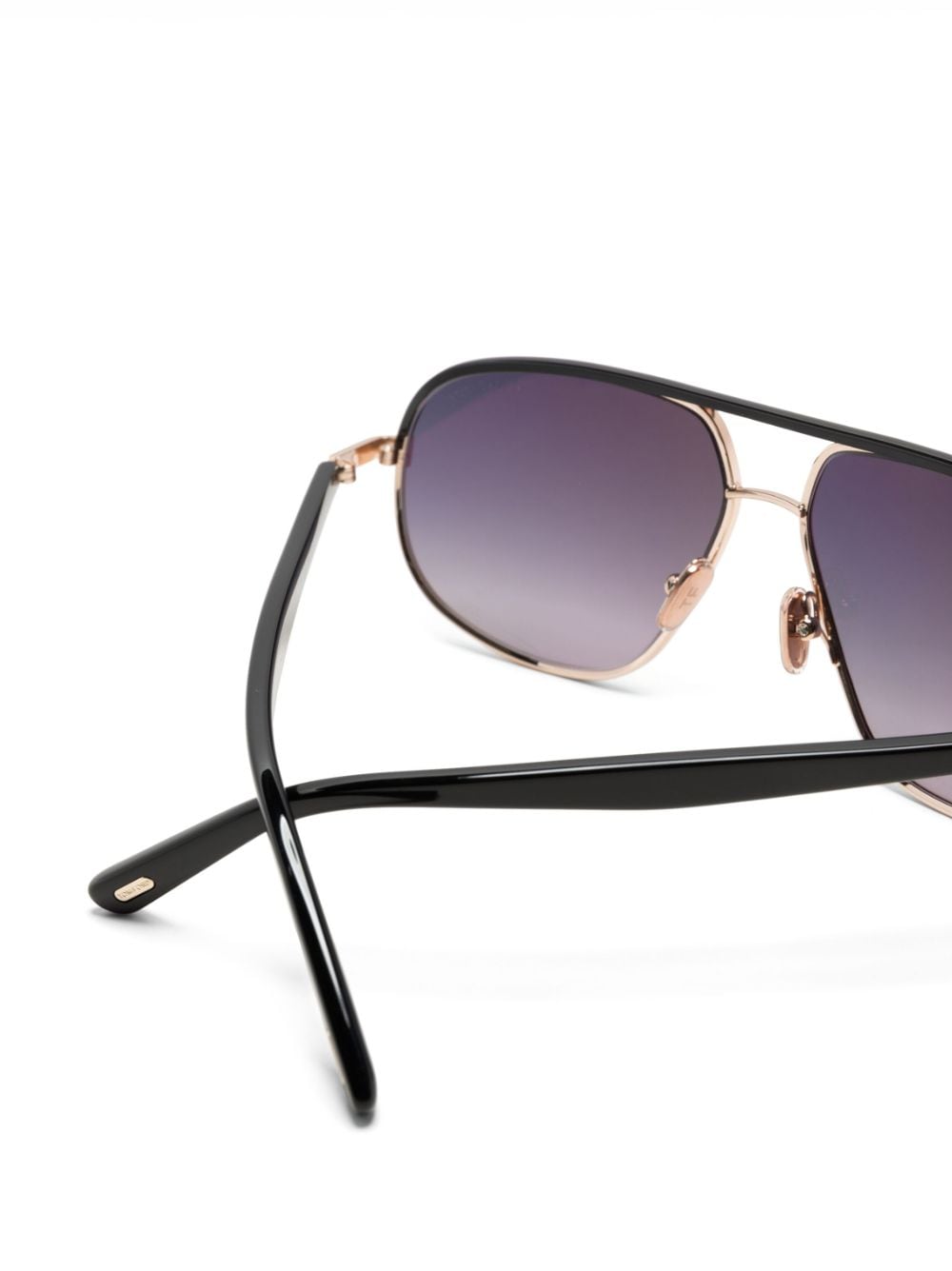 Shop Tom Ford Maxwell Pilot-frame Sunglasses In Black