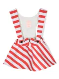 WAUW CAPOW by BANGBANG Candy Girl striped cotton dress - Red