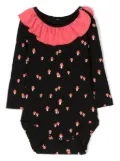 WAUW CAPOW by BANGBANG Anna mushroom-print ruffled body - Black