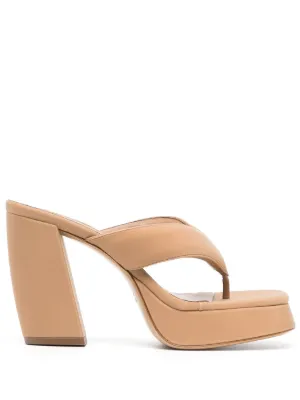 GIABORGHINI GIA/RHW Rosie 36 スエードサンダル | ブラウン | FARFETCH JP