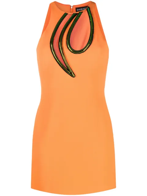 David Koma cut-out sleeveless minidress