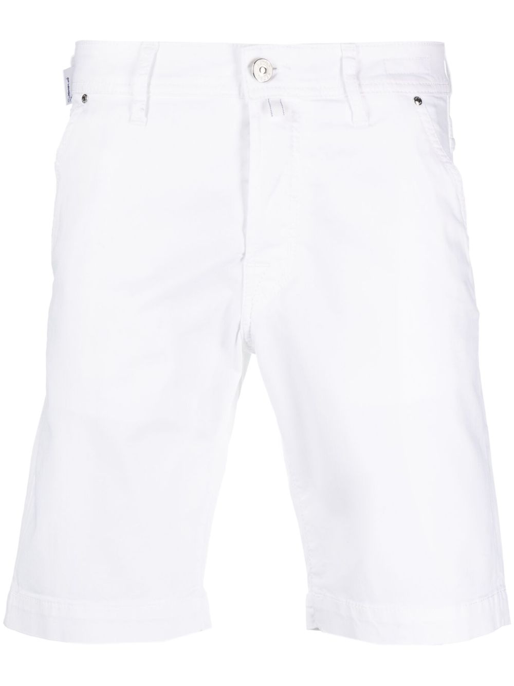 Shop Jacob Cohen Logo-patch Bermuda Shorts In White
