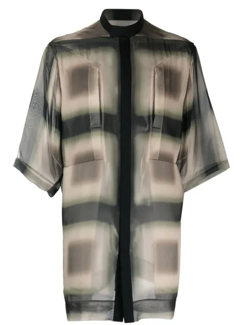 Rick Owens semi-sheer silk shirt