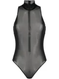 Fleur Du Mal sleeveless mesh bodysuit - Black