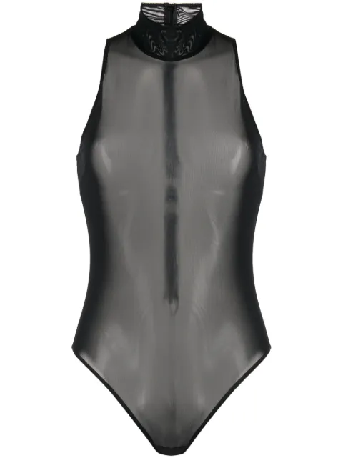 Fleur Du Mal semi-sheer sleeveless body