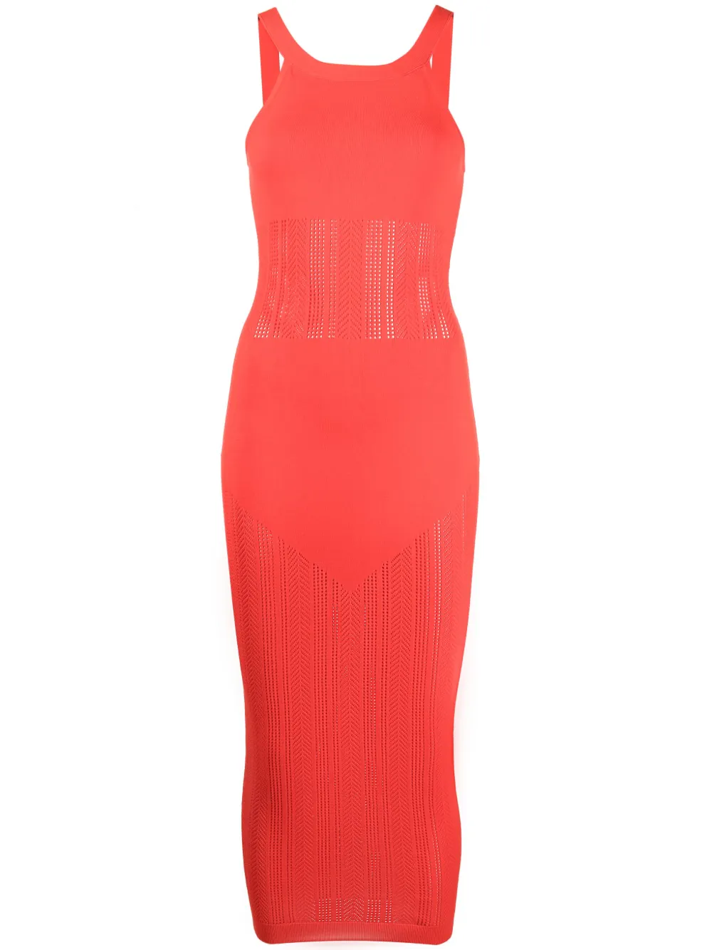Fleur Du Mal Gebreide mini-jurk Rood