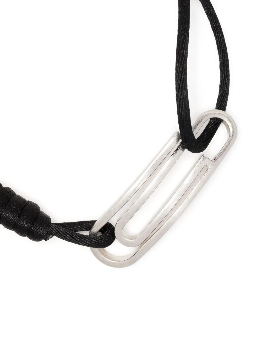 OffWhite Paperclip Cord Bracelet Farfetch