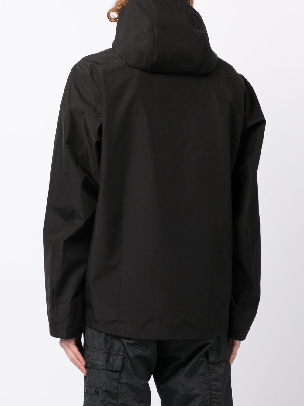 Shop Norse Projects Stand Collar Gore-tex 3l Jacket In Black