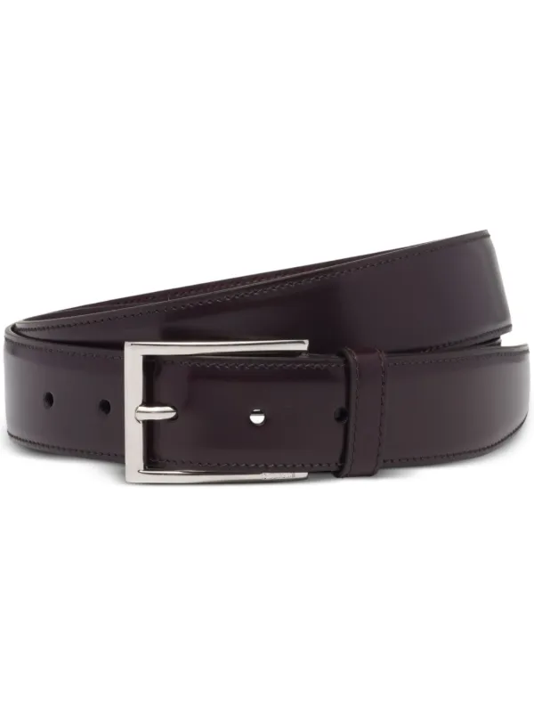 Church's Polished Buckle-fastening Leather Belt in Brown