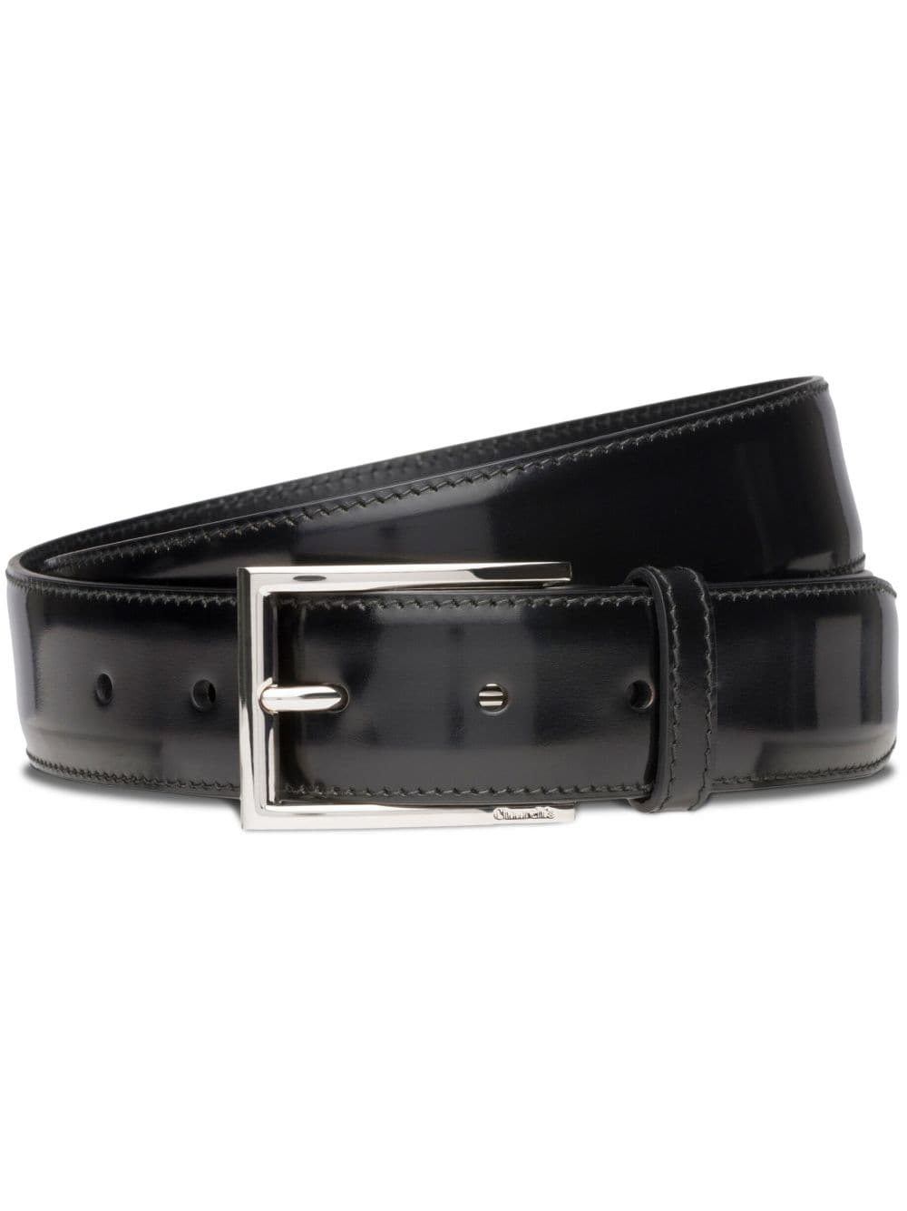 Church's Polished Buckle-fastening Leather Belt In Blue