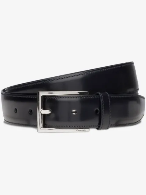 Church's polished buckle-fastening leather belt
