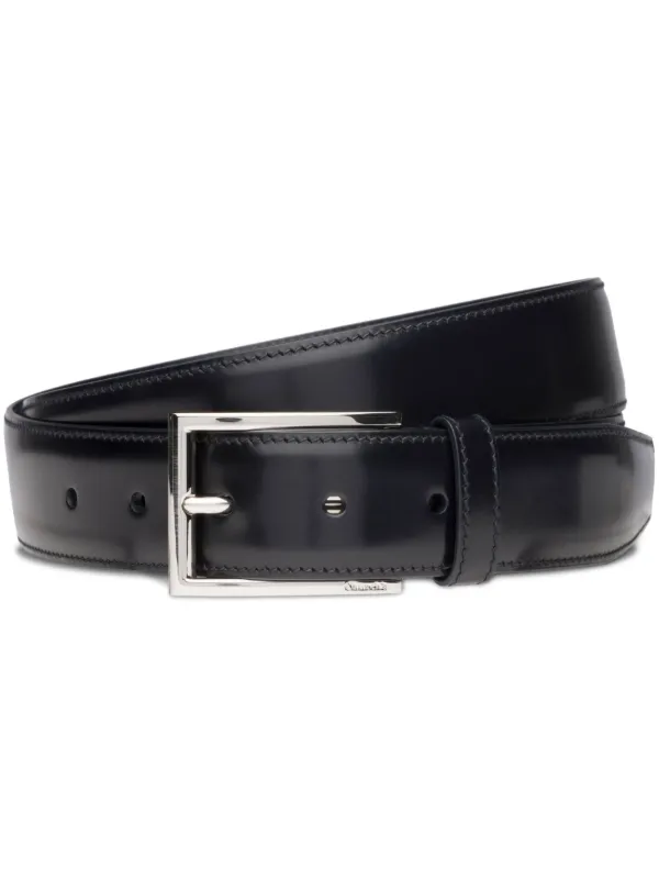 Church's Polished Buckle-fastening Leather Belt in Blue