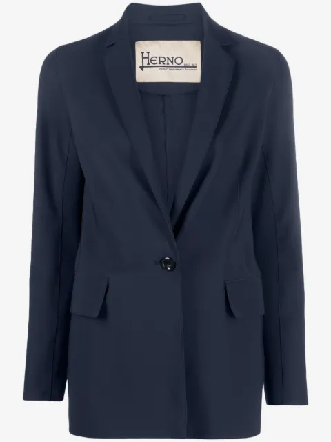Herno single-breasted button-fastening blazer