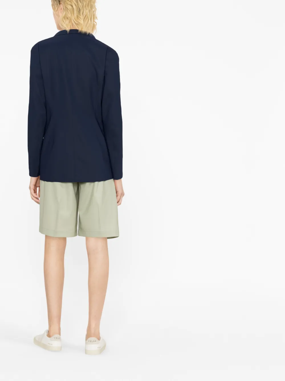 Herno Single-breasted Button-fastening Blazer In Blue