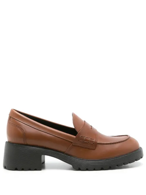 Mocassins Ully en cuir à entaille penny - Sarah Chofakian - Modalova