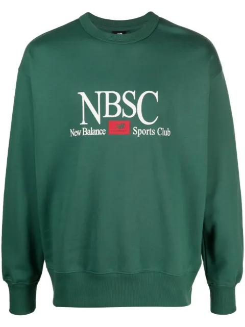 New Balance logo-print cotton sweatshirt