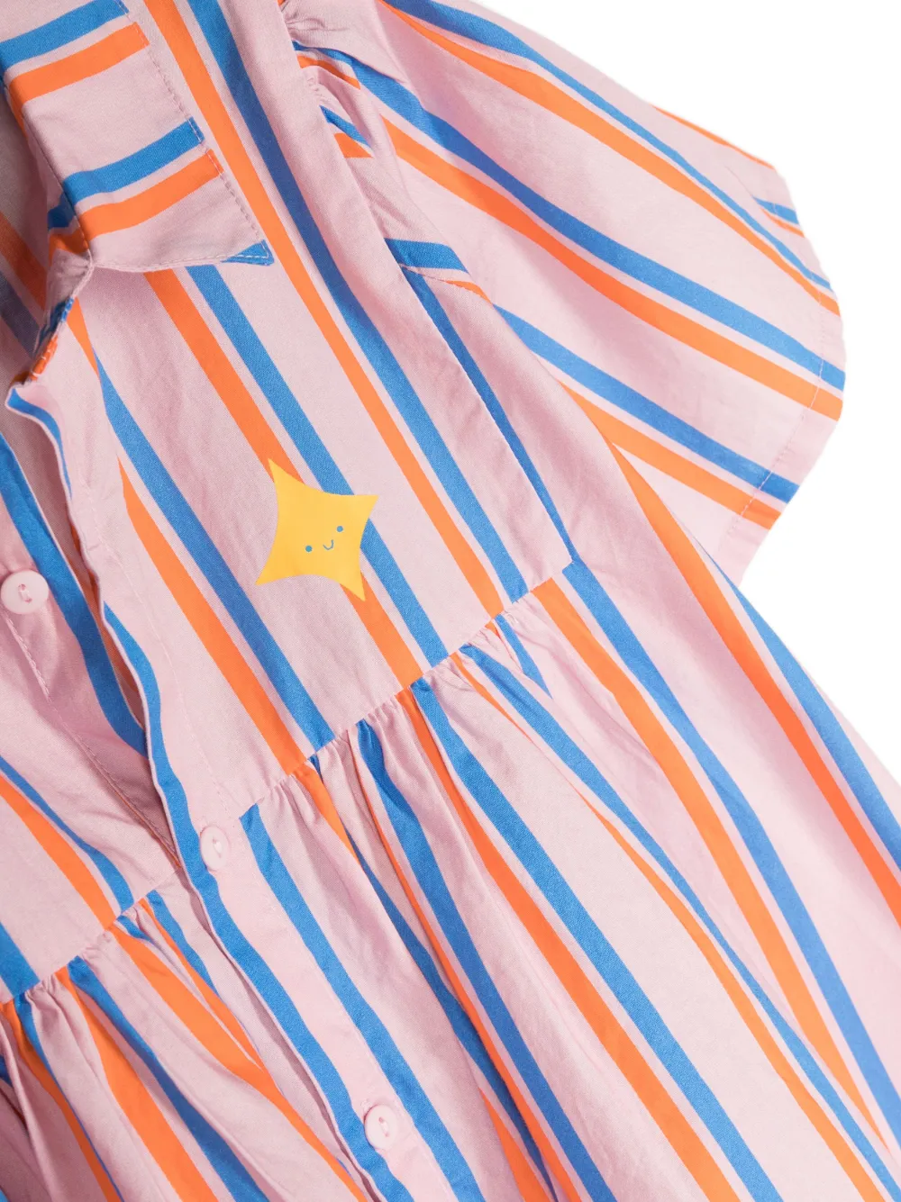 striped cotton shirt dress