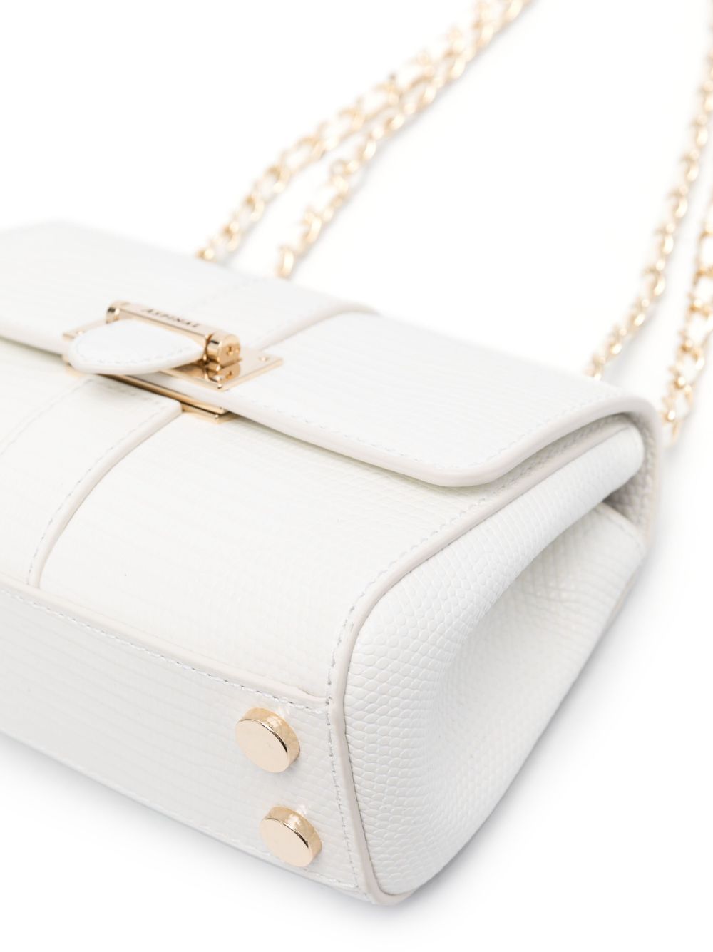 Shop Aspinal Of London Lottie Leather Crossbody Bag In White