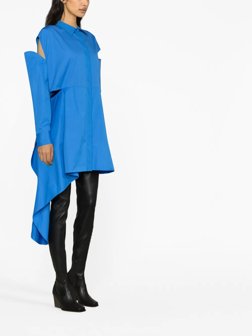 Alexander McQueen Blousejurk met uitgesneden details - Blauw