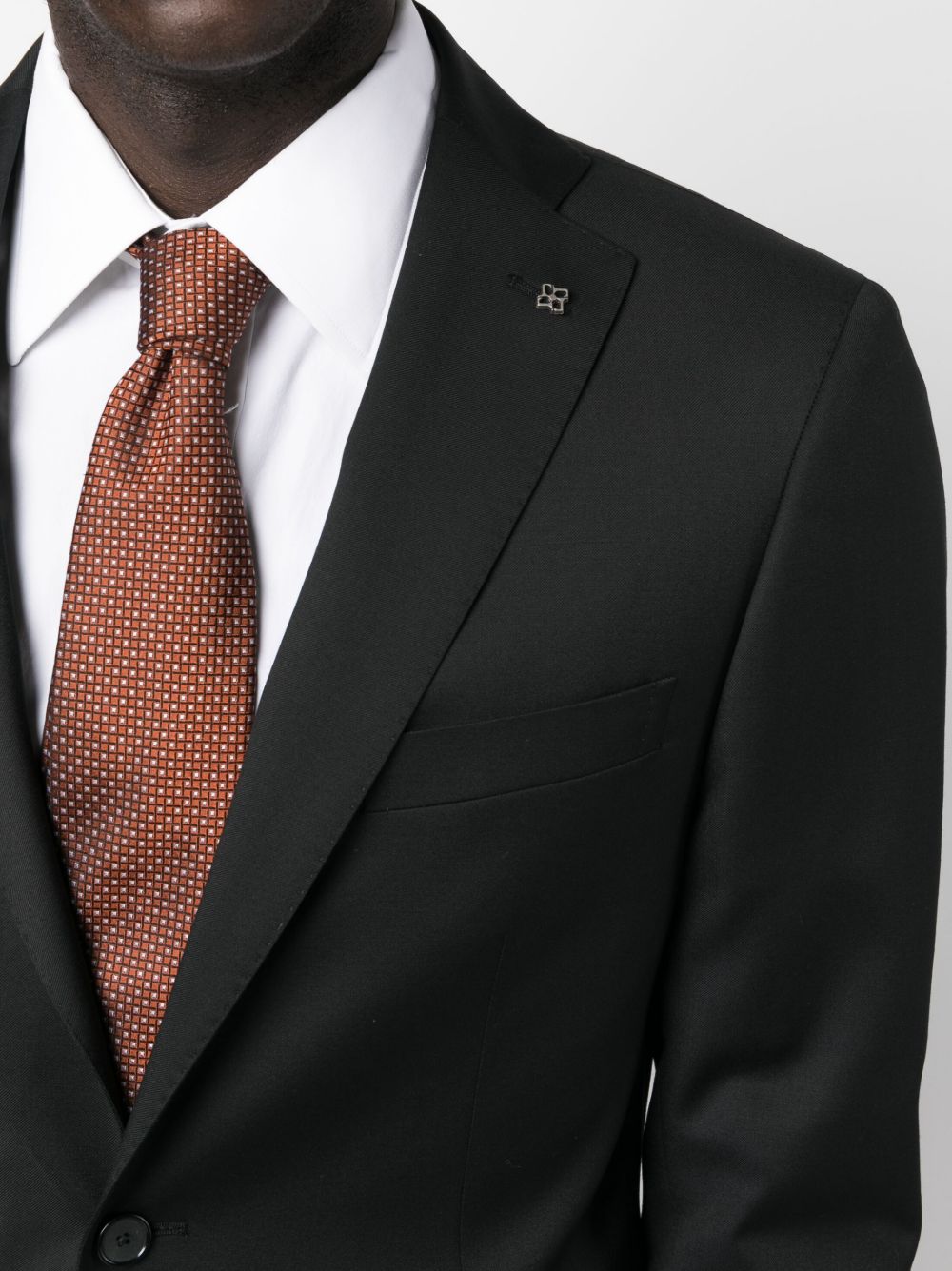 Tagliatore logo-plaque single-breasted suit Men