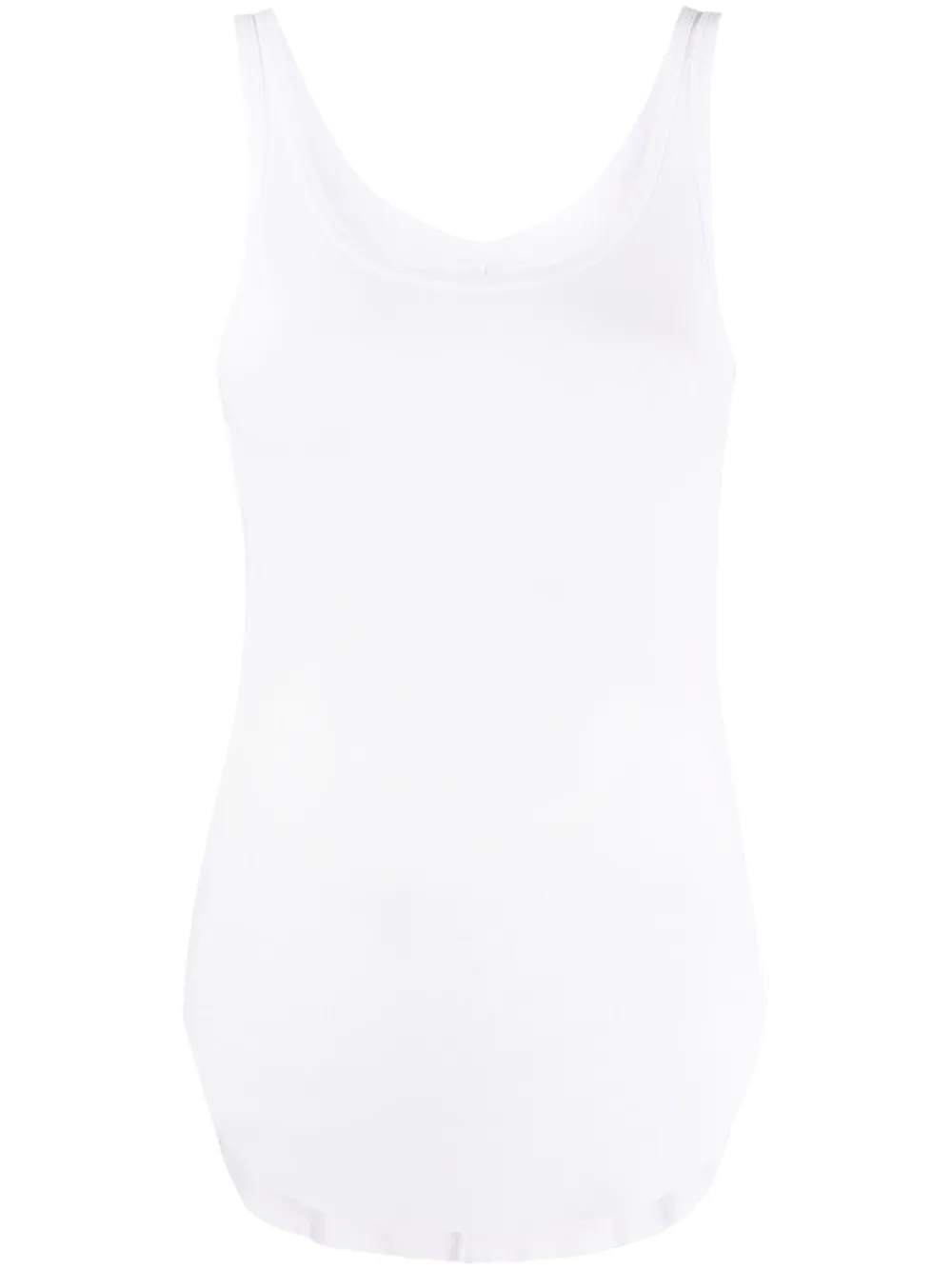Haikure scoop-neck cotton tank top