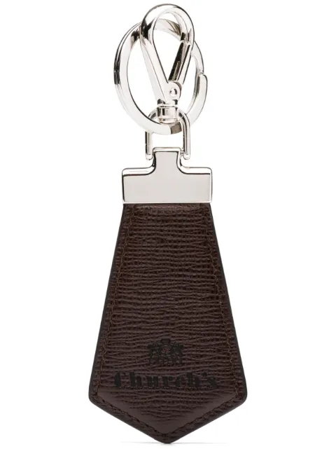 Church's St James logo-debossed leather keyring