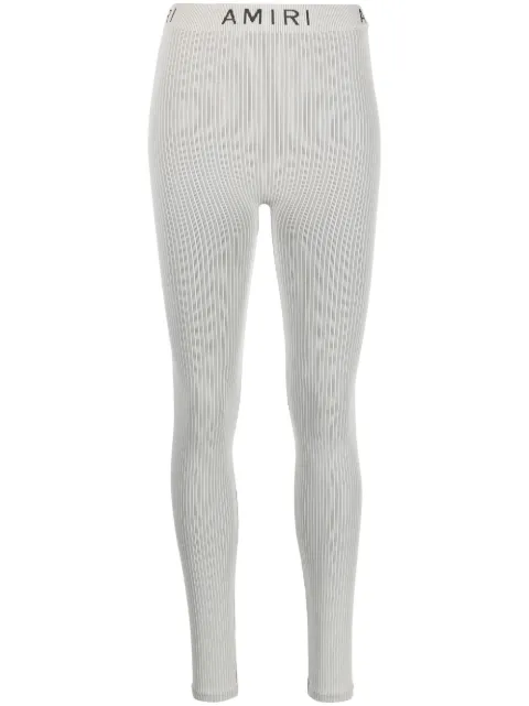 AMIRI leggins de canalé sin costuras
