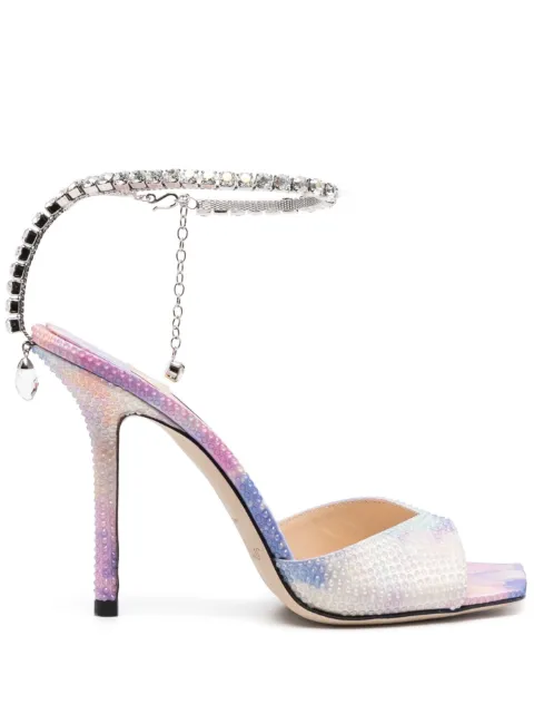 Jimmy Choo crystal-embellished 110mm stiletto sandals