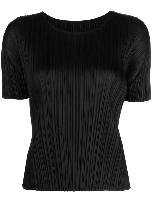 Pleats Please Issey Miyake Plissé short-sleeve T-shirt - Farfetch