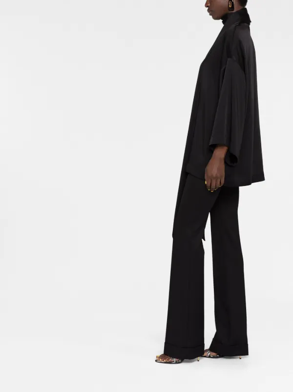 Saint Laurent lavallière-neck Blouse - Farfetch