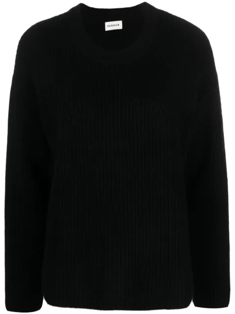 P.A.R.O.S.H. sudadera de cachemira tejida de canalé