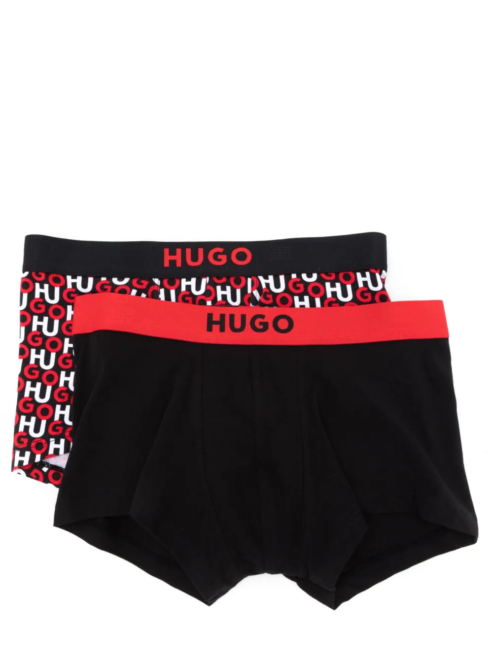 HUGO Kit 2 cuecas boxer com logo | Preto | Image 1