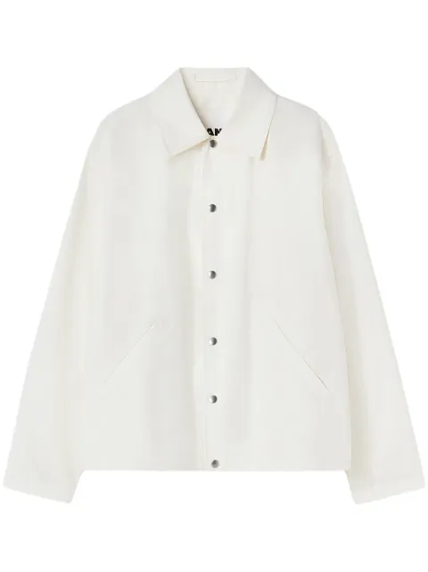Jil Sander sobrecamisa con logo estampado