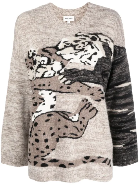 P.A.R.O.S.H. intarsia-knit crew-neck jumper