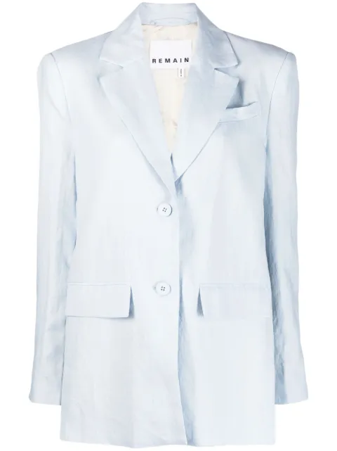 REMAIN - single-breasted linen blazer