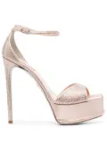 René Caovilla 135mm open-toe sandals - Neutrals
