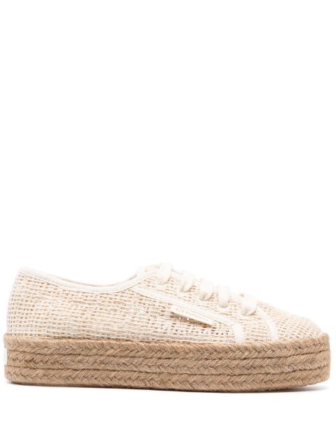 Superga - interwoven-design lace-up sneakers