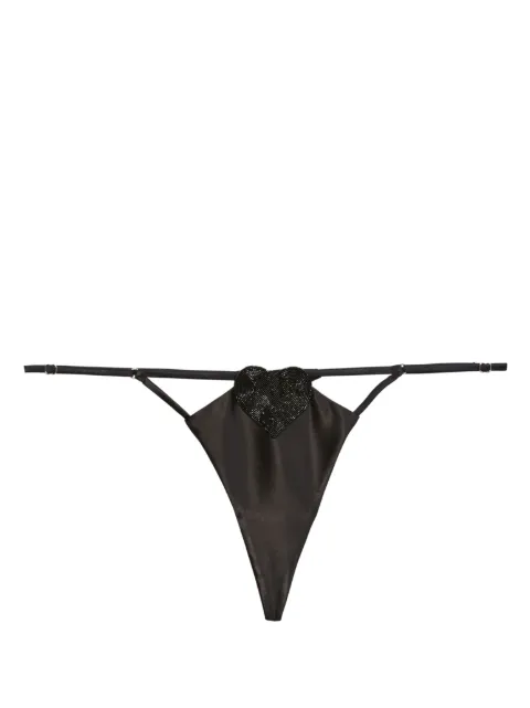 Fleur Du Mal Queen of Hearts V-String thong