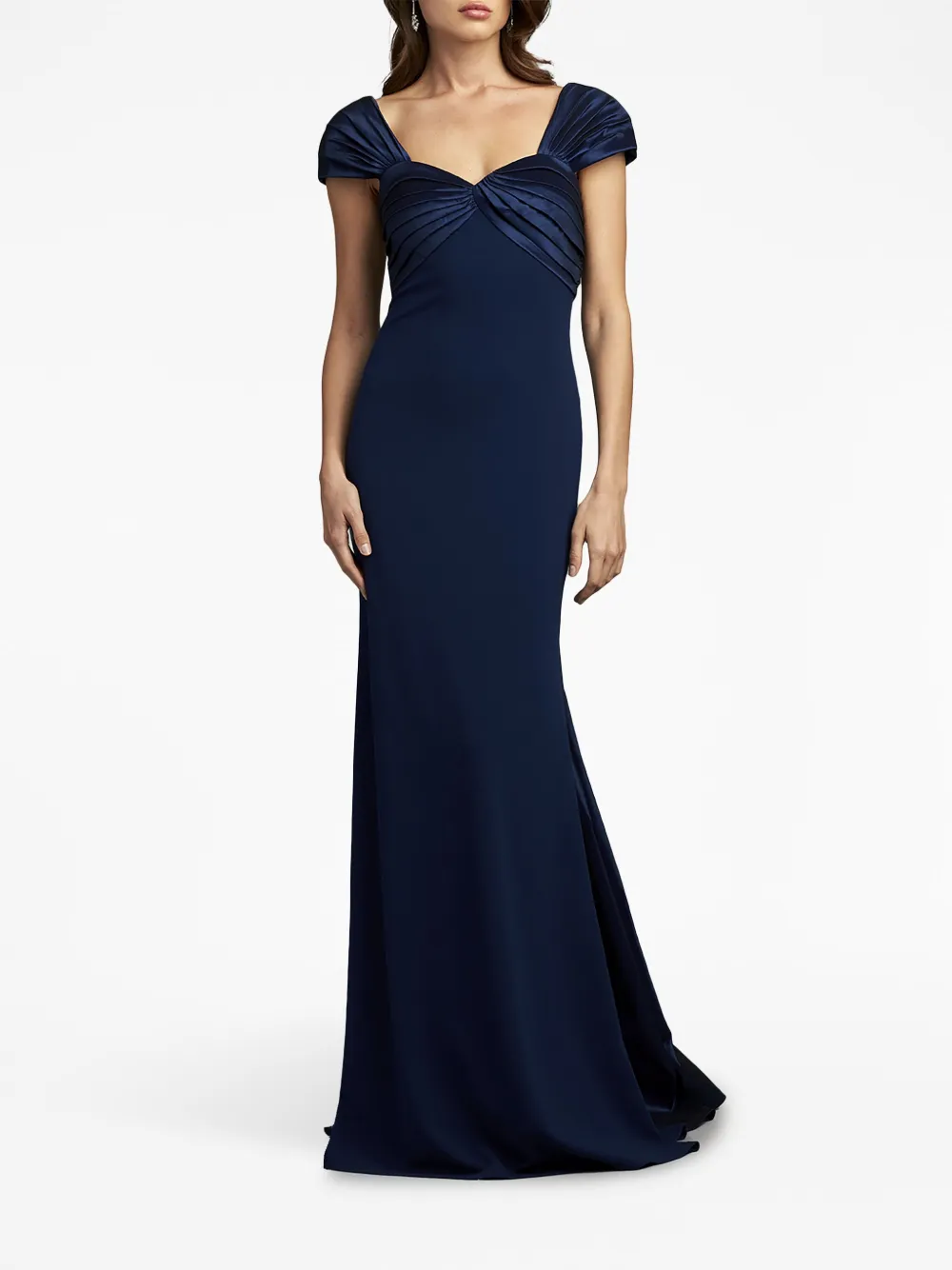 Tadashi Shoji Avondjurk met korte mouwen - Blauw